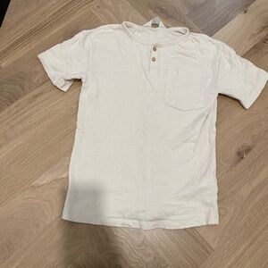 H&M Cream Henley Shirt